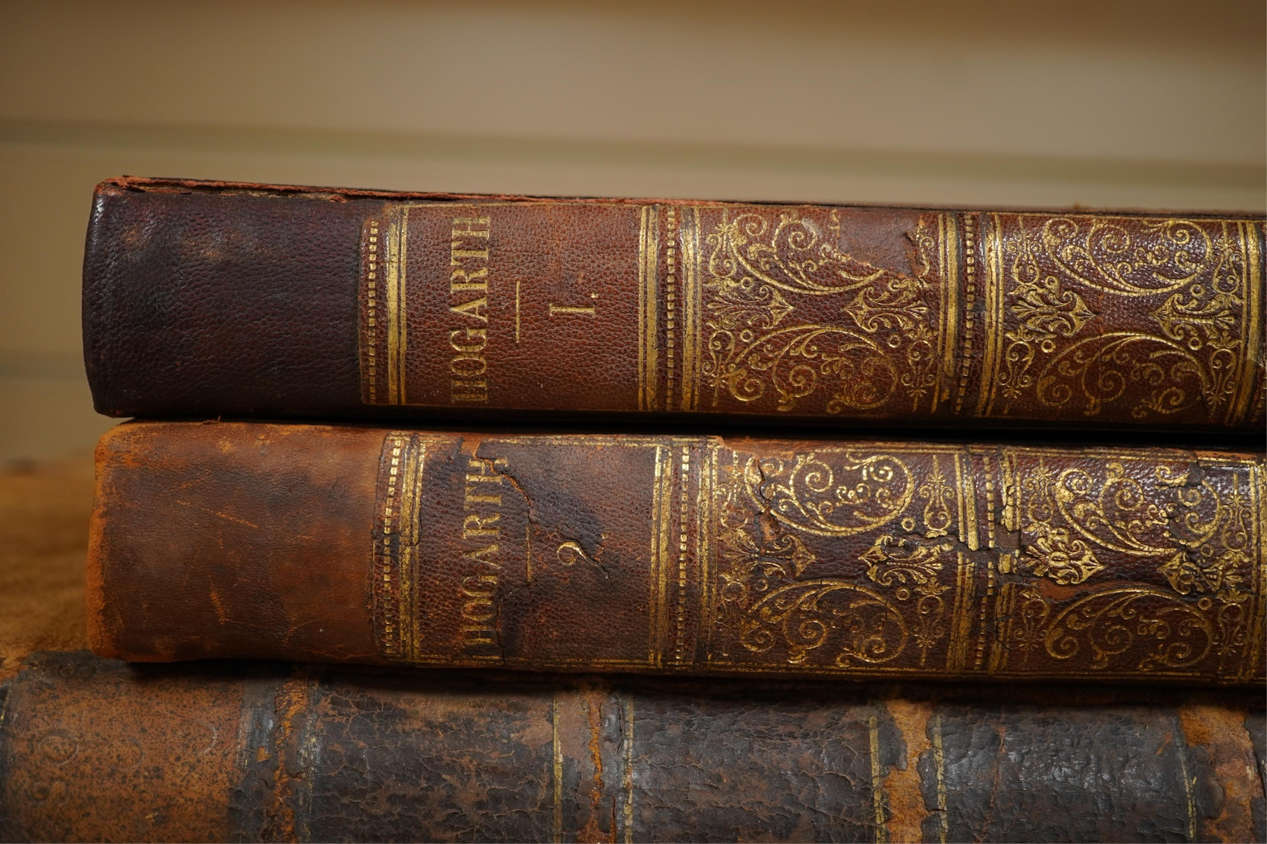 Hogarth, William - The Works of ... in a series of engravings: with descriptions ... by the Rev. John Trusler. To which are added, Anecdotes of the Author and his Works ... 2 vols. portrait frontis. and num. engraved pla